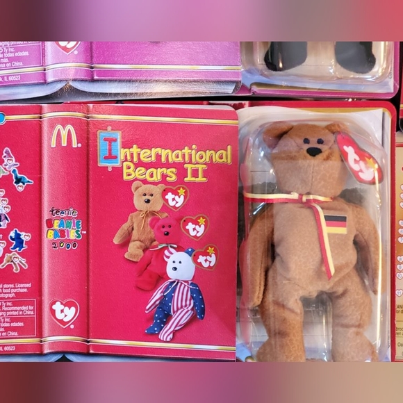 TY Teenie Beanie Babies Int. Bears LOT of 3 NIP SPANGLE, OSITO, GERMANIA - Picture 3 of 6